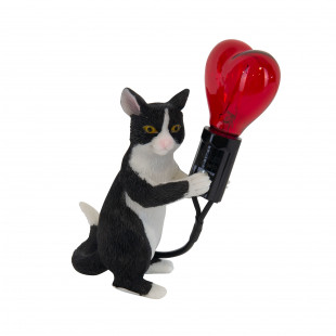 Lampa dla dziecka Yaskr Kotek Gato - Czarno-Czerwona | Kup Teraz!