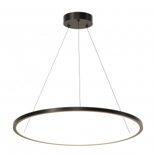 Lampa wisząca Ringa LED 60cm czarna Yaskr - Nowoczesne oświetlenie