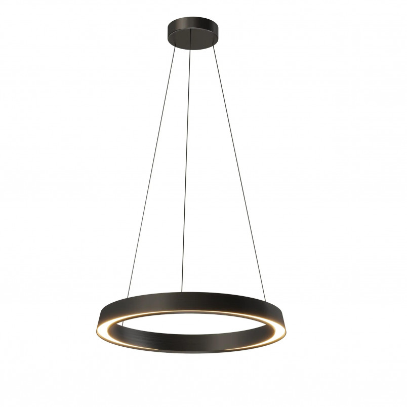 Lampa Wisząca Ring Garta LED 50cm Czarna Yaskr | Nowoczesne Oświetlenie