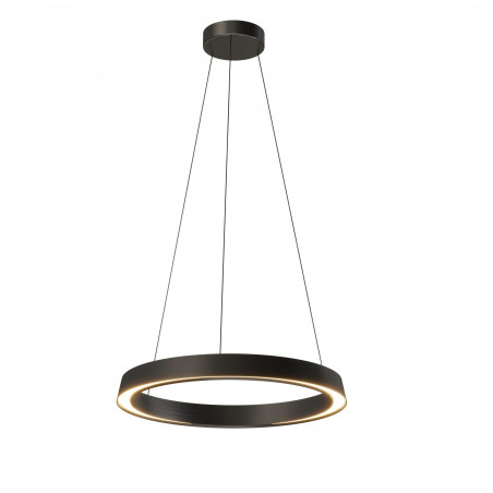 Lampa Wisząca Ring Garta LED 50cm Czarna Yaskr | Nowoczesne Oświetlenie