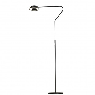 Lampa podłogowa ściemniana Garta LED anodyzowany szczotkowany czarny / czarny Yaskr