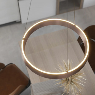 Lampa wisząca Garta LED 50cm - Yaskr | Złote, Różowe Złoto