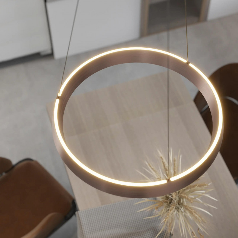 Lampa wisząca Garta LED 50cm - Yaskr | Złote, Różowe Złoto