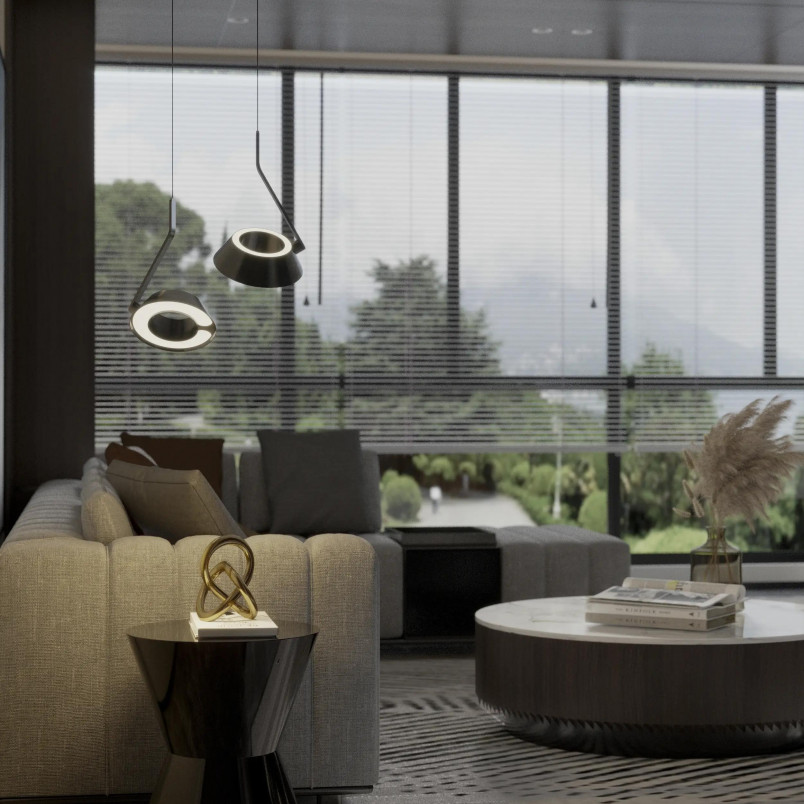 Lampa wisząca LED Garta - Nowoczesny design Yaskr | Czarny
