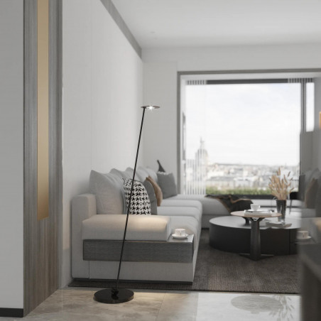Lampa podłogowa LED Yaskr Solenia: Elegancki design i ściemniacz