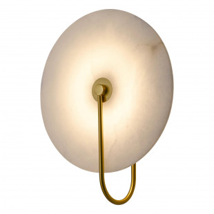 Kinkiet Cyntia LED | Marmur, Biało-Złoty | Yaskr