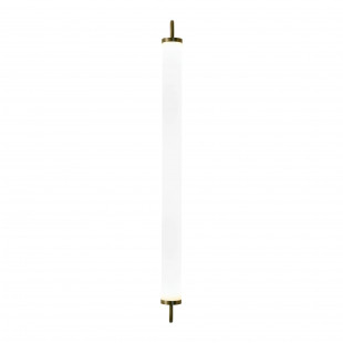 Kinkiet łazienkowy LED Yaskr - Złoty mosiądz, 76,5cm