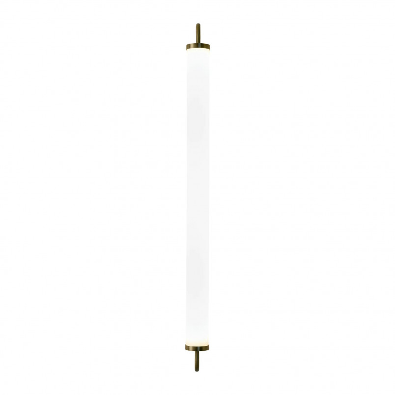 Kinkiet łazienkowy LED Yaskr - Złoty mosiądz, 76,5cm