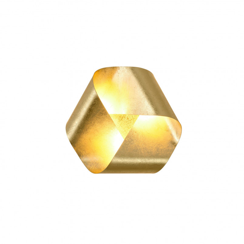 Kinkiet LED Orchidia Złoty Yaskr | Oświetlenie Art Deco