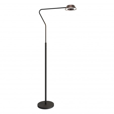 Lampa podłogowa LED Garta - Różowe Złoto/Czarna | Yaskr