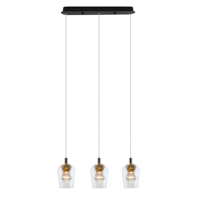 Lampa Wisząca Glamour Tasa LED Yaskr | Różowe Złoto