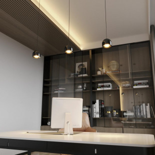 Lampa wisząca Saila LED czarna chrom Yaskr - Nowoczesny design