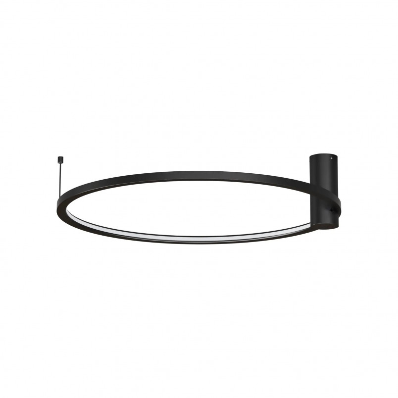 Plafon LED Ringa 60cm Czarny Yaskr | Nowoczesne Oświetlenie