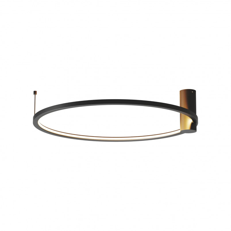 Plafon LED Ringa 60cm Czarny Yaskr | Nowoczesne Oświetlenie