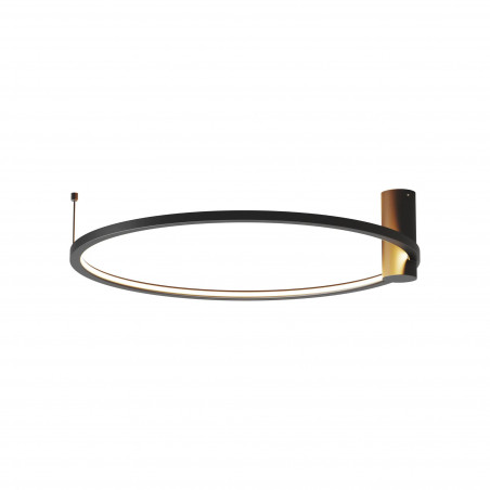 Plafon LED Ringa 60cm Czarny Yaskr | Nowoczesne Oświetlenie