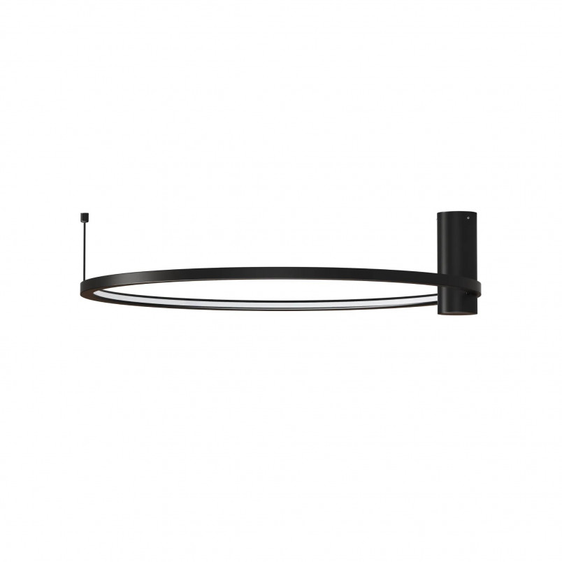 Plafon LED Ringa 60cm Czarny Yaskr | Nowoczesne Oświetlenie
