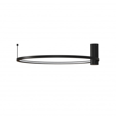 Plafon LED Ringa 60cm Czarny Yaskr | Nowoczesne Oświetlenie
