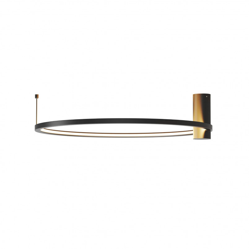 Plafon LED Ringa 60cm Czarny Yaskr | Nowoczesne Oświetlenie