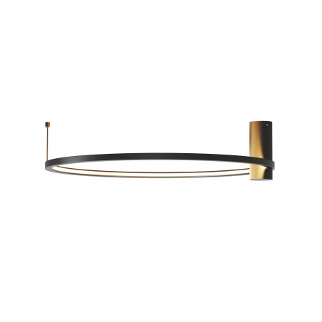 Plafon LED Ringa 60cm Czarny Yaskr | Nowoczesne Oświetlenie