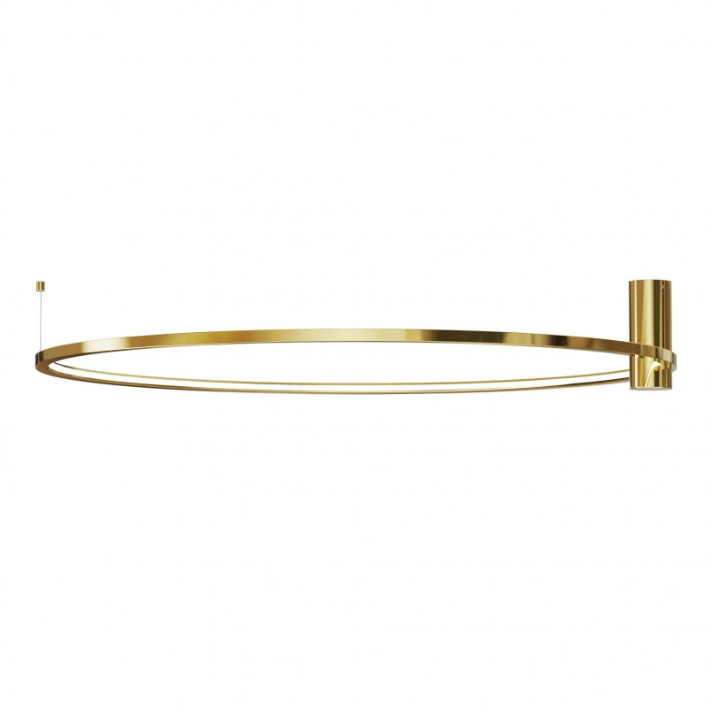 Plafon LED Ringa 90cm Złoty Yaskr - Nowoczesne Oświetlenie