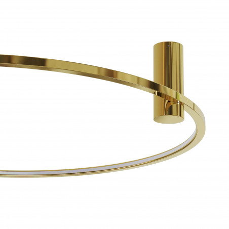 Plafon LED Ringa 90cm Złoty Yaskr - Nowoczesne Oświetlenie
