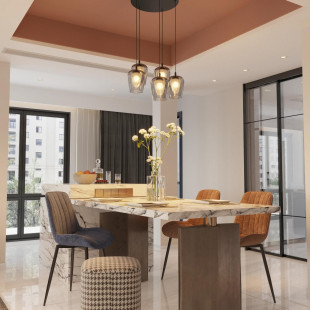 Lampa wisząca Keso Round LED - Nowoczesny design Yaskr