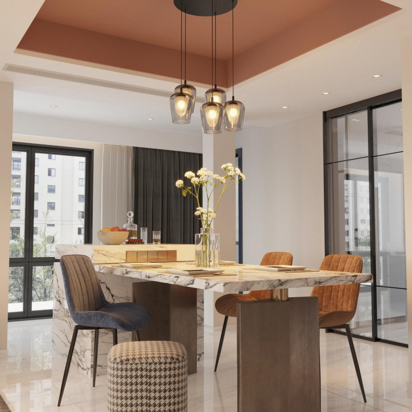 Lampa wisząca Keso Round LED - Nowoczesny design Yaskr