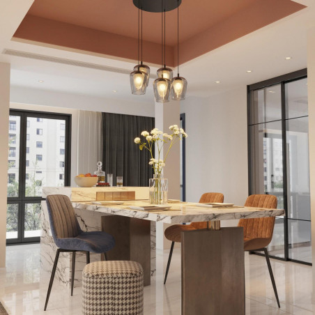 Lampa wisząca Keso Round LED - Nowoczesny design Yaskr