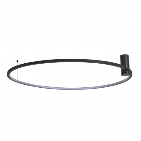 Plafon LED Ringa 90cm Czarny | Yaskr - Nowoczesne Oświetlenie