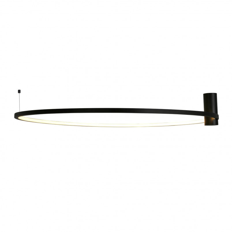 Plafon LED Ringa 90cm Czarny | Yaskr - Nowoczesne Oświetlenie