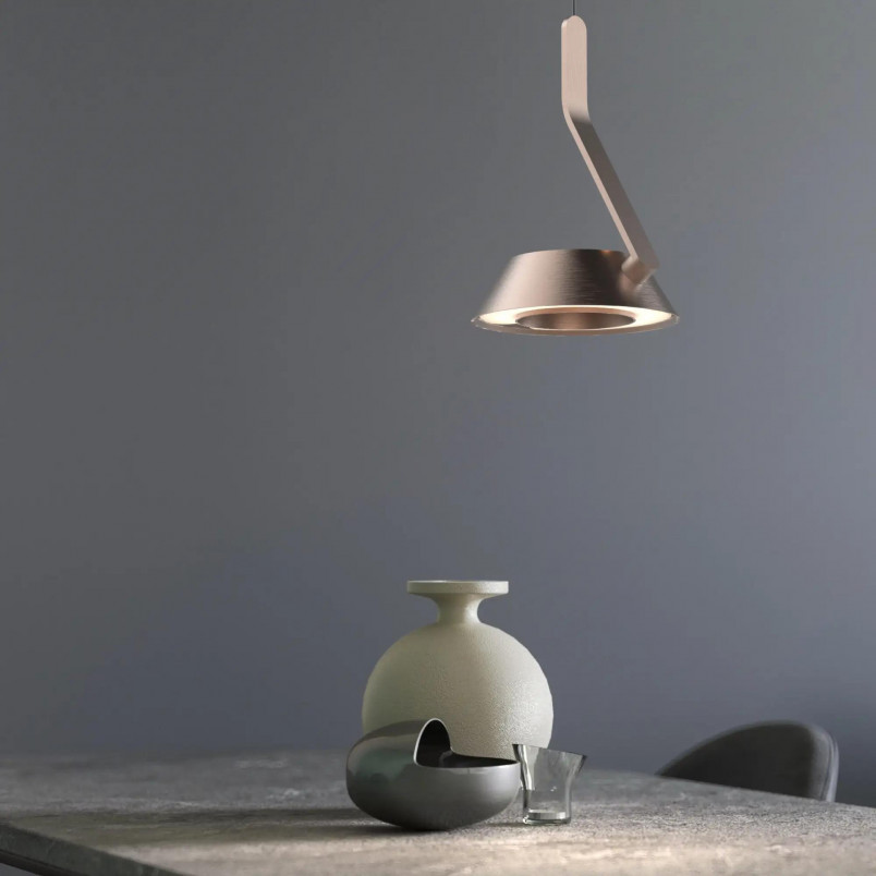 Lampa wisząca LED Garta - różowe złoto Yaskr | Nowoczesny design
