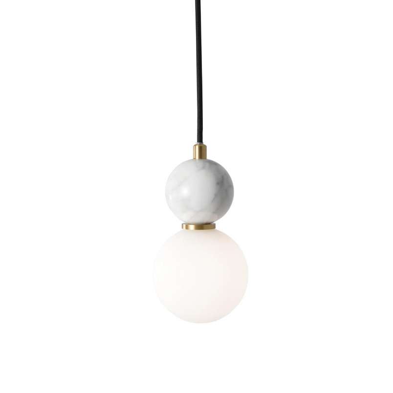 Lampa wisząca kula marmur Bilo 10cm - Yaskr | Elegancki Design