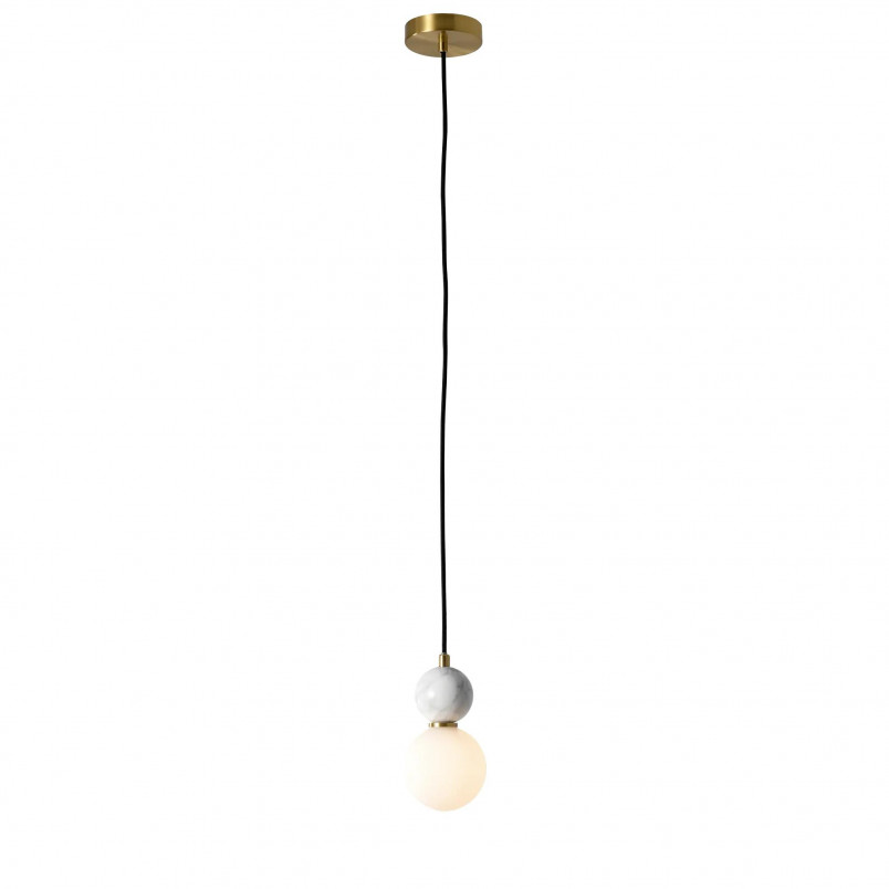 Lampa wisząca kula marmur Bilo 10cm - Yaskr | Elegancki Design