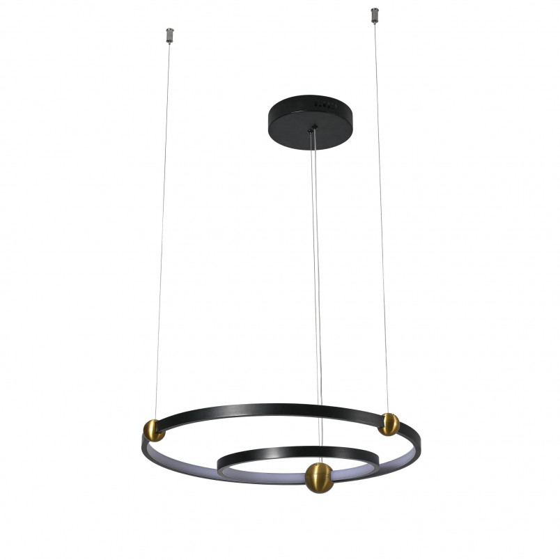 Lampa wisząca Kido LED Yaskr | Czarna, nowoczesna, 50cm