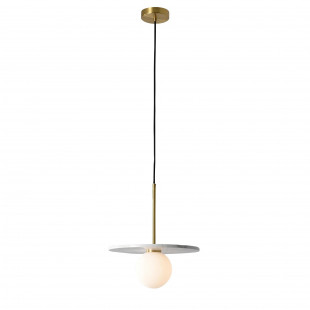 Lampa wisząca Bilo Yaskr: Kula z marmurem, styl Art Deco
