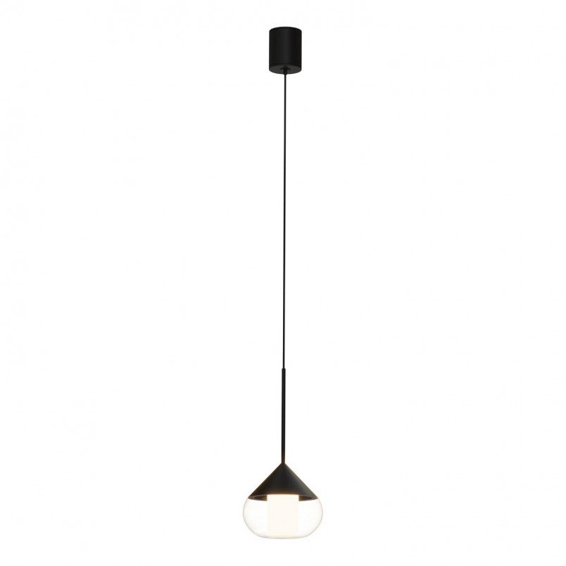 Lampa wisząca Suza LED czarna - Nowoczesny design Yaskr