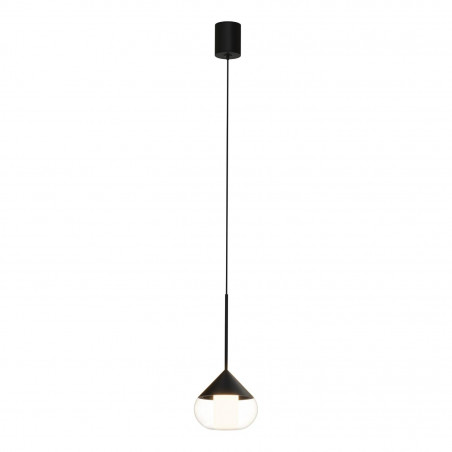 Lampa wisząca Suza LED czarna - Nowoczesny design Yaskr