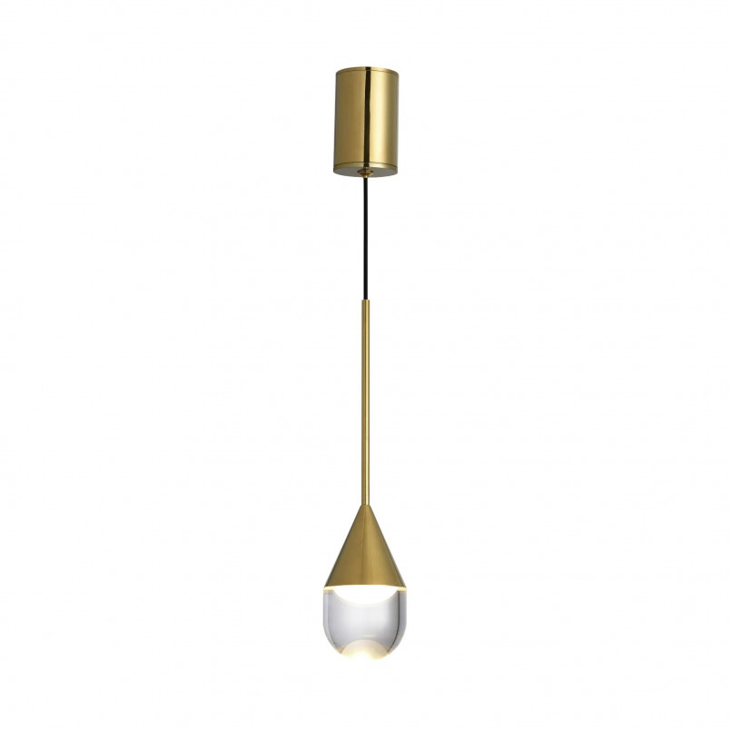 Lampa wisząca Yaskr Nata LED złota - Elegancja w łazience