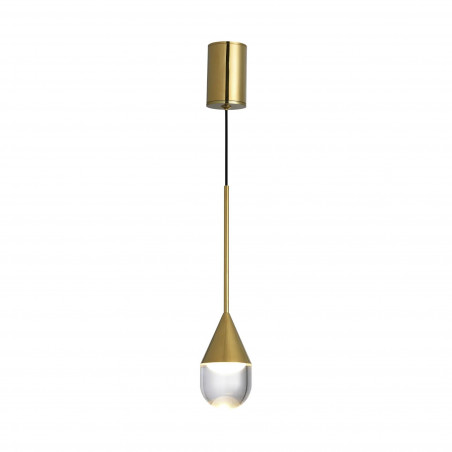 Lampa wisząca Yaskr Nata LED złota - Elegancja w łazience