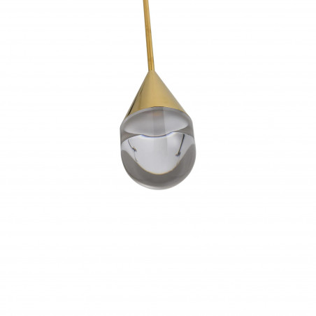 Lampa wisząca Yaskr Nata LED złota - Elegancja w łazience