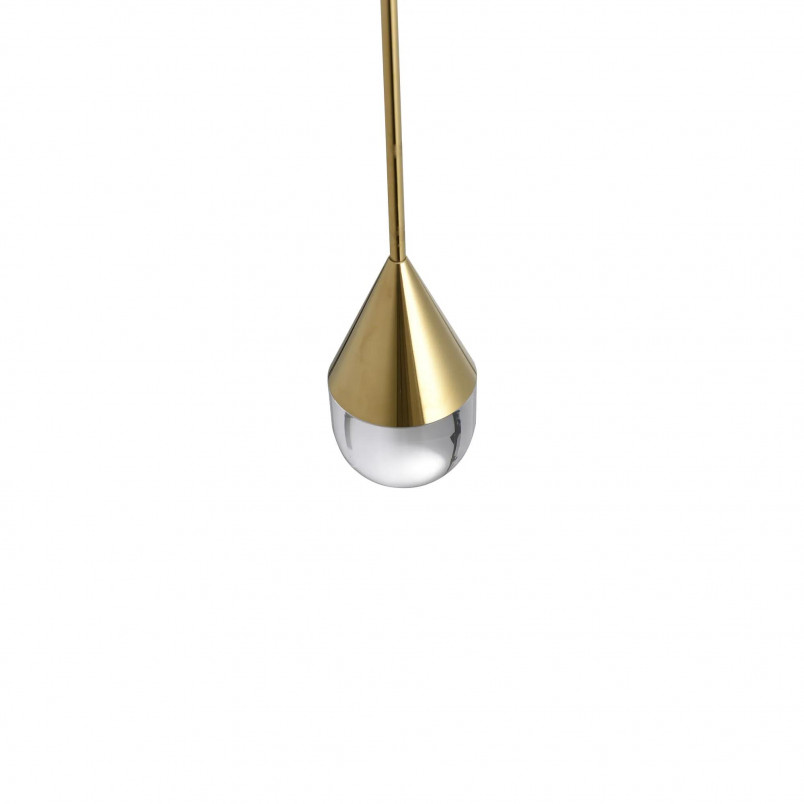 Lampa wisząca Yaskr Nata LED złota - Elegancja w łazience