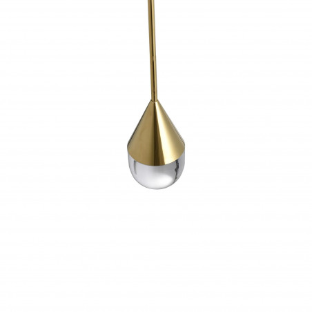 Lampa wisząca Yaskr Nata LED złota - Elegancja w łazience