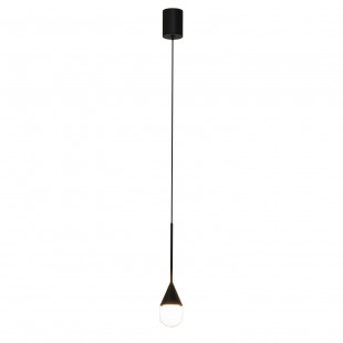 Lampa wisząca Yaskr Nata LED - czarna, Art Deco | Sklep z lampami