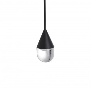 Lampa wisząca Yaskr Nata LED - czarna, Art Deco | Sklep z lampami