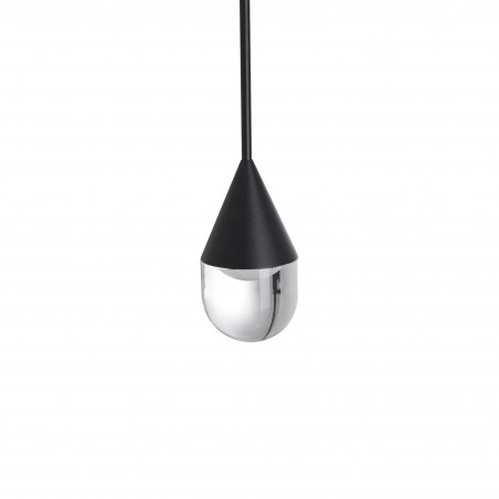 Lampa wisząca Yaskr Nata LED - czarna, Art Deco | Sklep z lampami