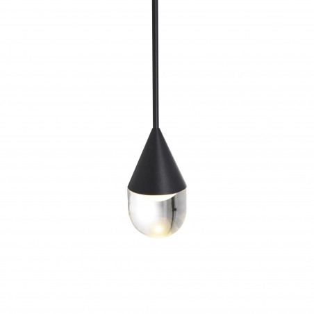 Lampa wisząca Yaskr Nata LED - czarna, Art Deco | Sklep z lampami