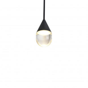 Lampa wisząca Yaskr Nata LED - czarna, Art Deco | Sklep z lampami