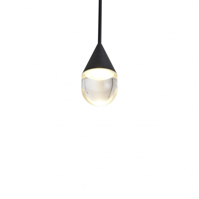 Lampa wisząca Yaskr Nata LED - czarna, Art Deco | Sklep z lampami