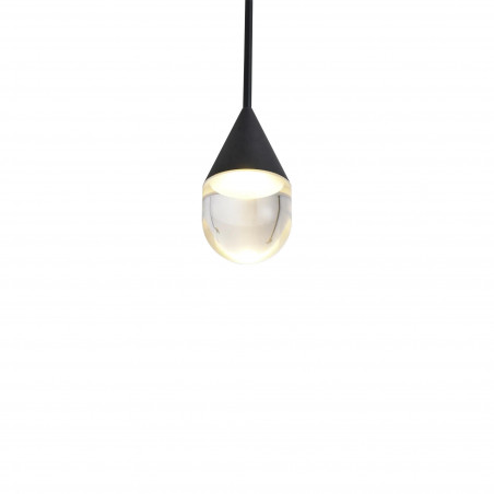Lampa wisząca Yaskr Nata LED - czarna, Art Deco | Sklep z lampami