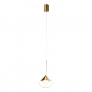 Lampa wisząca Suza LED - Złota, Nowoczesna | Yaskr
